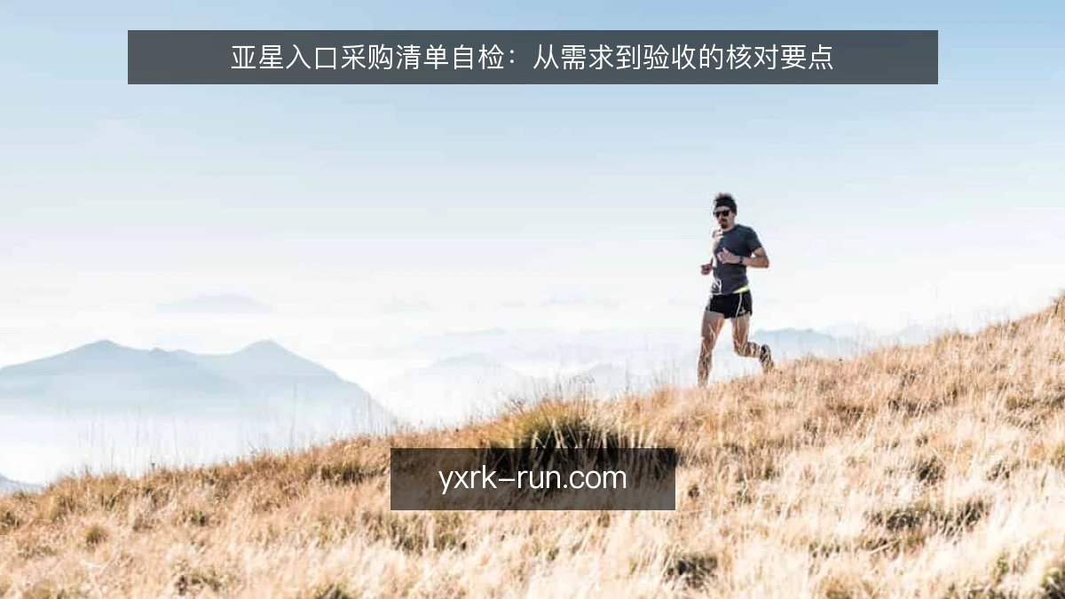 亚星入口采购清单自检:从需求到验收的核对要点